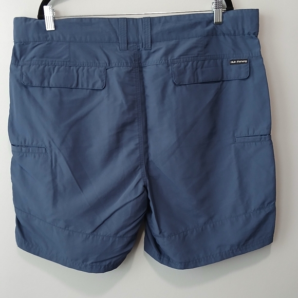 Huk Performance Fishing Blue Shorts Men's 3XL - Picture 3 of 5